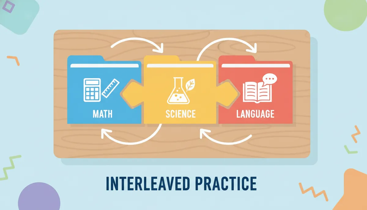 Interleaved practice illustration